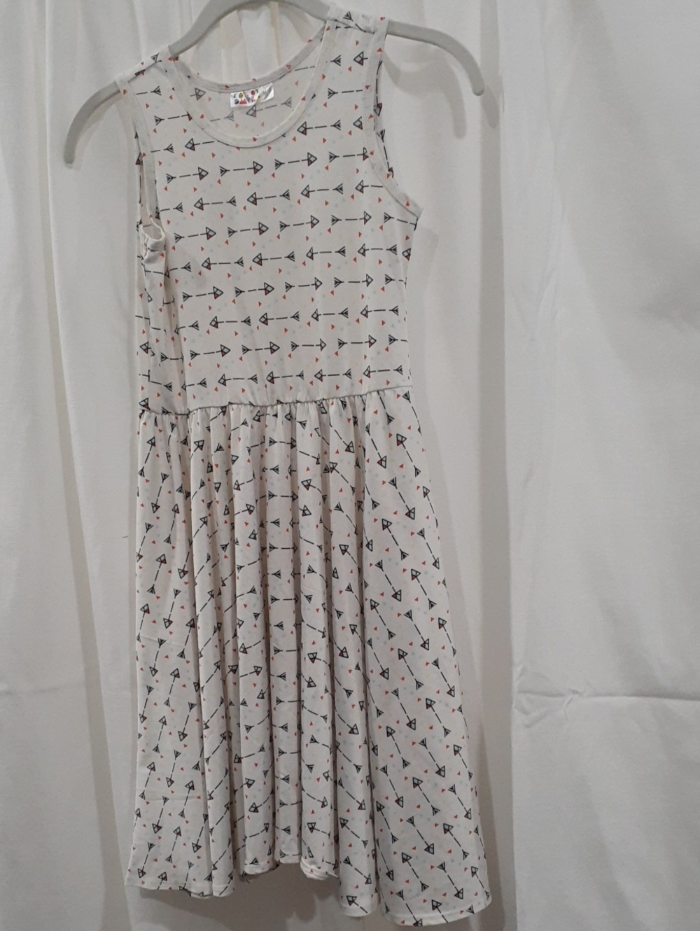 Dot Dot Smile Girls Size 8/10 Arrow Print Sleeveless Tank Dress